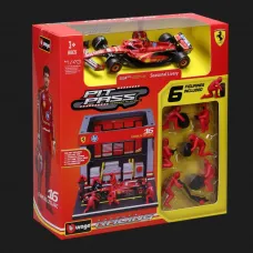 Ігровий набір B​burago Pit Pass Ferrari SF-24 (1:43) (18-36862 (#16))