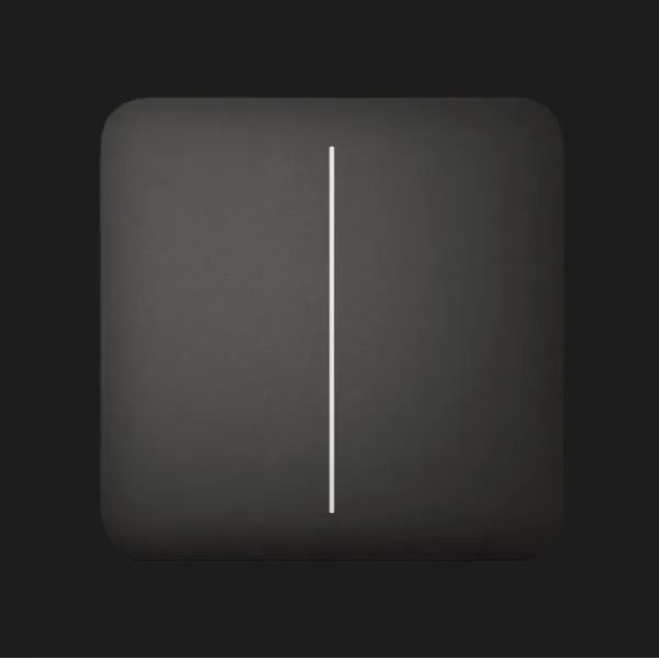 Вимикач двоклавішний Ajax LightSwitch (Black)